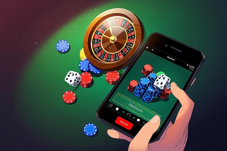 Tampilan antarmuka aplikasi seluler aseptogel dengan menu utama dan pilihan permainan